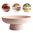 thumbnail image 1 of HONMEET Thickened Fruit Plate Pink Plastic 1Pcs, 1 of 8