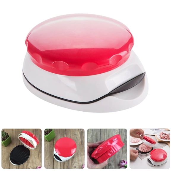 HONMEET Burger Press for Kitchen with ABS Handle and Stainless Steel, Easy Patty Maker for Homemade Burgers