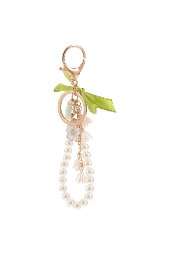 Floral Flower Pendant Keychain, Decorative Cute Keyring Accessory in Various Colors, 1 Piece Stylish Charm