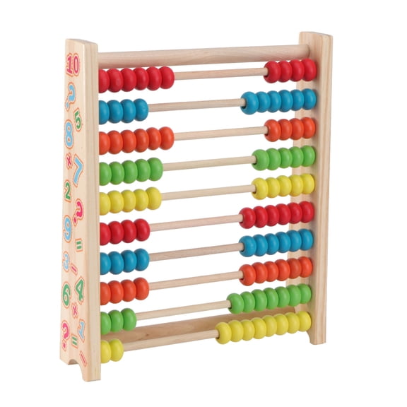 HONMEET 1Pack Chinese Abacus for Kids Design Bamboo Counting Learning Toy for Students Calculating
