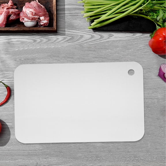 HONMEET Stainless Steel Metal Cutting Board for Home Use with Hanging Hole, Kitchen Chopping