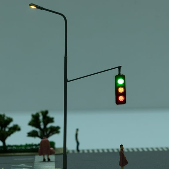 HONMEET Traffic Light Model Toy ABS Plastic 1 Pack 4.4 x 2.6 x 0.2 Inches Educational Kids