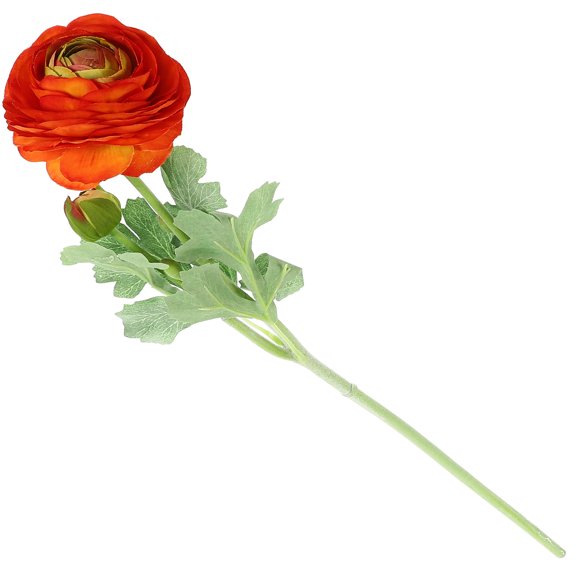 HONMEET 1Pcs Orange Silk Faux Flower Wedding Decor Home Decoration Realistic Shape 50X3In