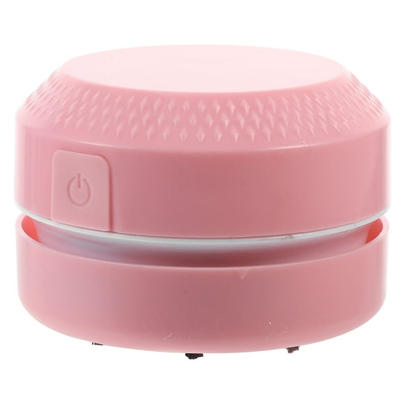 HONMEET Pink Portable Desk Vacuum Cleaner for Home and Office Use with Durable Plastic Body, Lightweight and Easy to Use