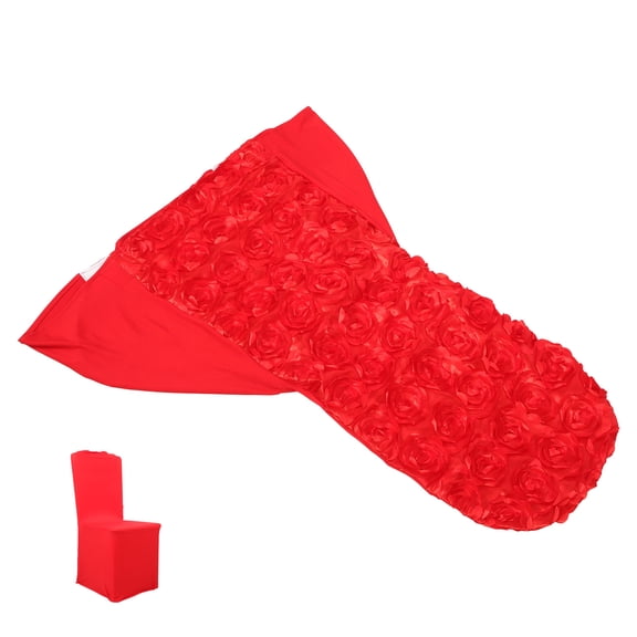 HONMEET Red Stretch Chair Cover for Wedding Party Decor, Elastic Fit Slipcover, Easy to Install and Wash