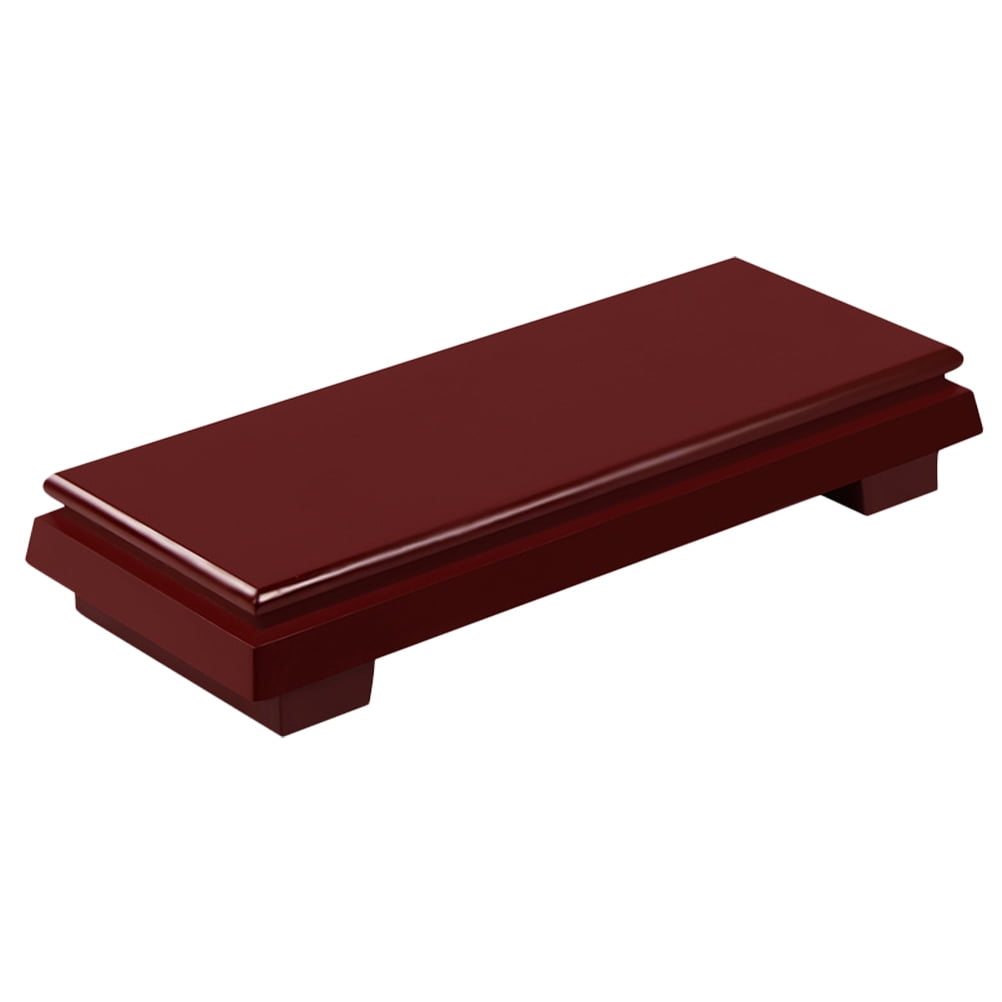 HONMEET Red Rectangular Vase Riser Stand Wood for Living Room Home ...