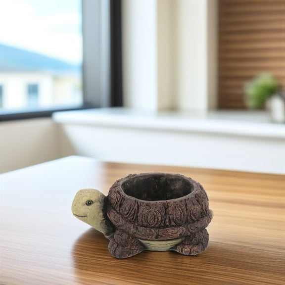 HONMEET Animal Planter Turtle Shape Flower Pot Assorted Colors 1 Set for Indoor Outdoor Decor