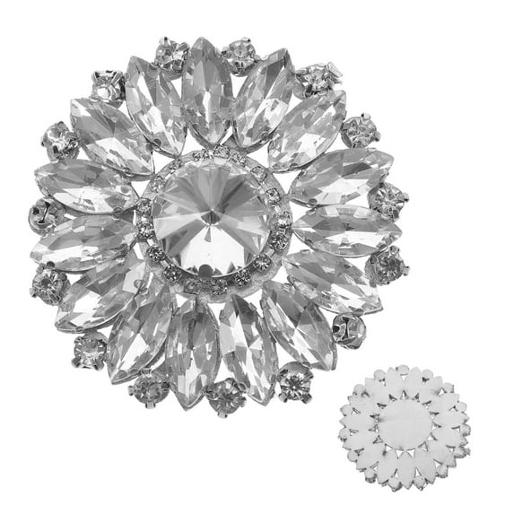 HONMEET Handmade Rhinestone Flower Patch for Clothes Repair, Decoration, Crafting, and Fashion Accessories