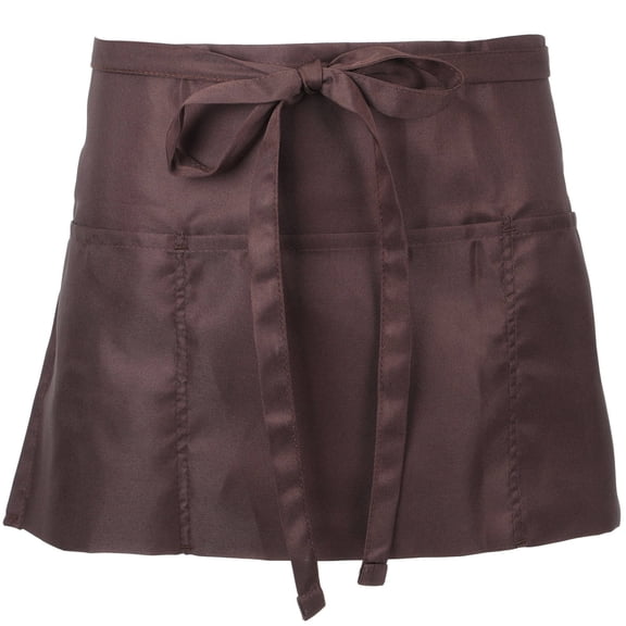 HONMEET 1Pc Server Apron Half Waist Coffee Polyester Cotton Blend for Restaurant Use Universal Fit