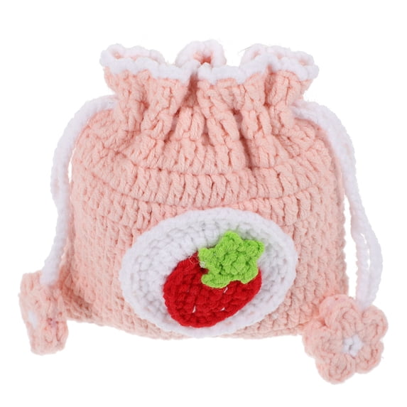 HONMEET Handmade Crochet Purse for Women and Girls, Small Storage Pouch, Stylish and Accessory