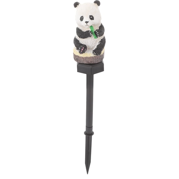 HONMEET Solar Panda Light Outdoor Garden Decor Warm LED Solar Powered Decorative Lamp for Yard Patio