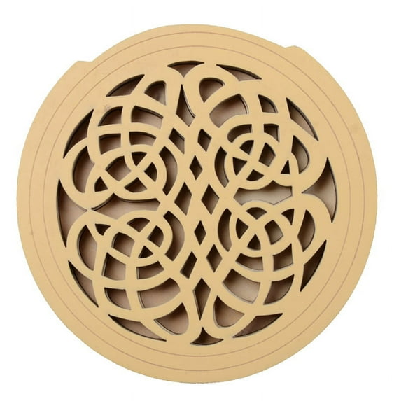 HONMEET 1Pcs Soundhole Cover for Acoustic Guitar Personal Users Wood Beige 4.05X4.05X0.39In