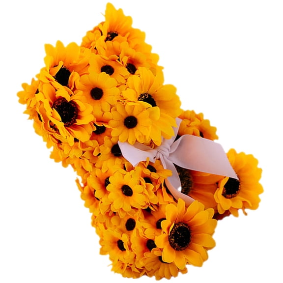 HONMEET 1Pcs Sunflower Bear Figurine Home Decoration Summer Theme For Friends