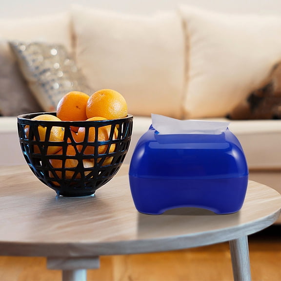 HONMEET 1Pcs Tissues Cube in Blue for Paper Facial Tissues Creative Design for Home Users Living Room