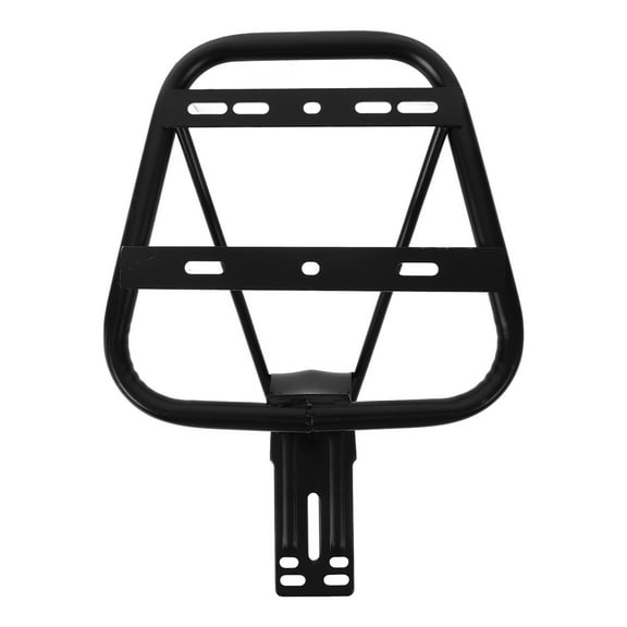 HONMEET 1Set Adult Bike Rear Rack Black Metal Heavy Duty Easy Mount Back Shelf for Electric Bikes