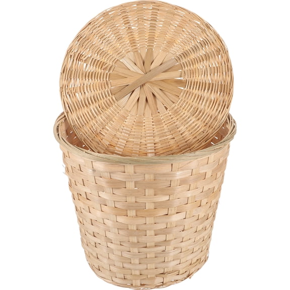 HONMEET Rustic Bamboo Basket Storage for Fruits and Sundries Assorted Colors