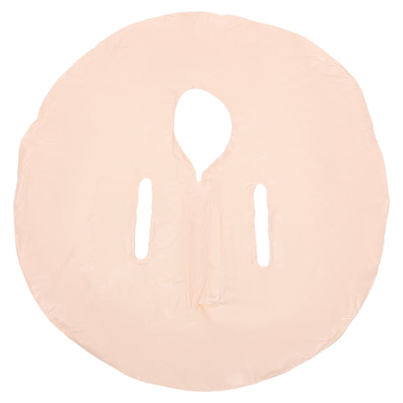 HONMEET Beige Plastic Folding Bathtub Lid for Bath Bucket, and Space-Saving Cover with Simple Design