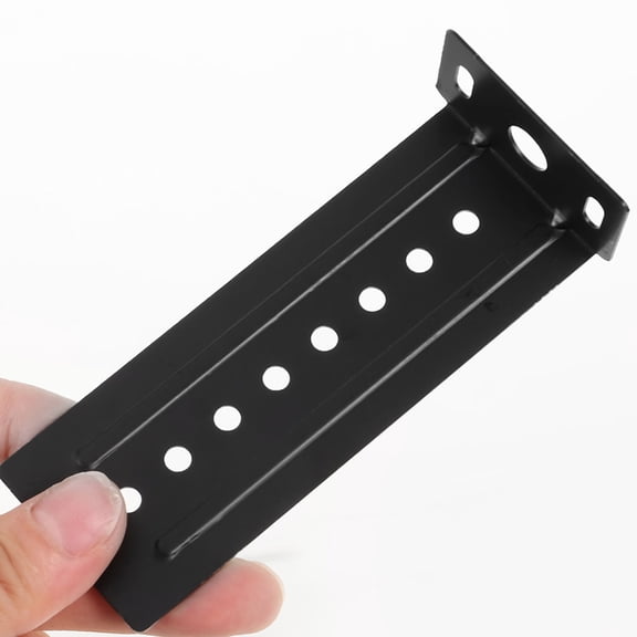 HONMEET 1Set Black Heavy Duty Steel Keyboard Slide Bracket with Noise Reduction for Drawer Rail Support