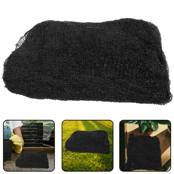 HONMEET Outdoor Sunshade Mesh Black PE Fabric Patio Garden Shade Cover UV Shelter