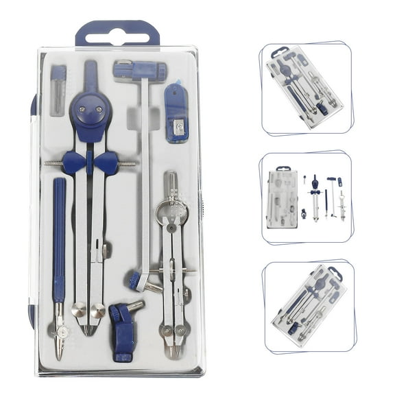 HONMEET 1 Set Blue Compass Set Multi-functional Drawing Tools for Students