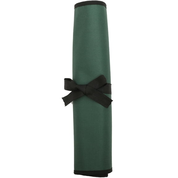 HONMEET 1Set Canvas Green Rectangular Roll Up Tool Pouch for Wrench Storage and Organization 15.6X13.4in