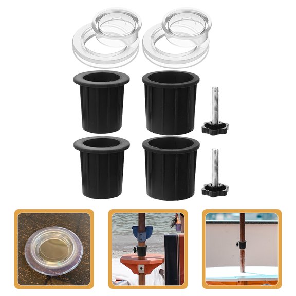 HONMEET 1Set Convenient Umbrella Hole Plug with Cover for Patio Table Outdoor Parasol