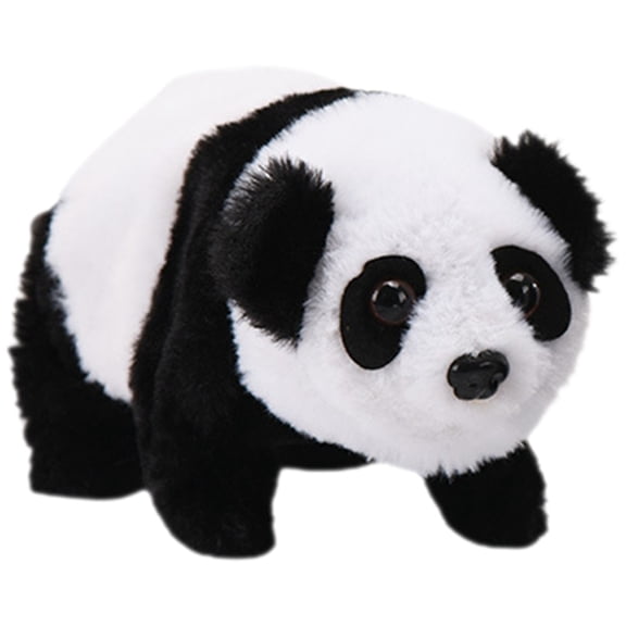 HONMEET Panda Squeezing Toy Plush Interactive Pet Stress Relief Soft Stuffed Animal 1 Piece