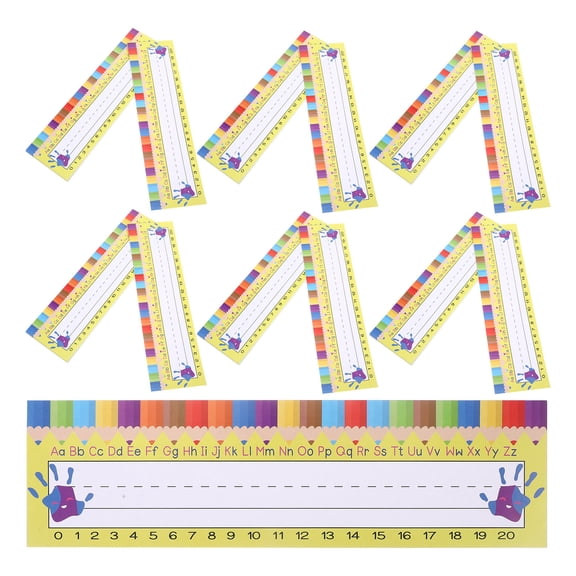 HONMEET 1Set Decorative Name Tags for Desk Classroom Name Labels Assorted Color Paper Stickers