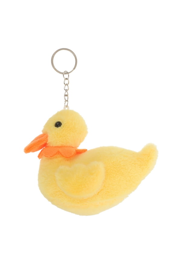 Kawaii Keyrings Duck Keychain Plush Yellow 1Pack