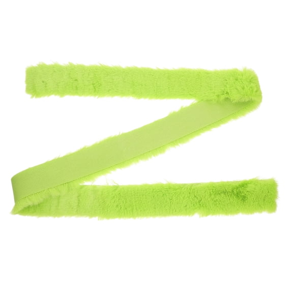 HONMEET Green Faux Ribbon Plush Fabric for Crafting, Projects, Home Decoration, Wrapping, and Soft Material