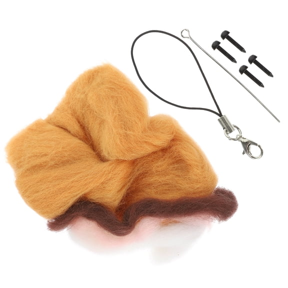 HONMEET 1Set Felt Crafts Tools DIY Wool Felt Dog Kit with Durable Premium Wool Material