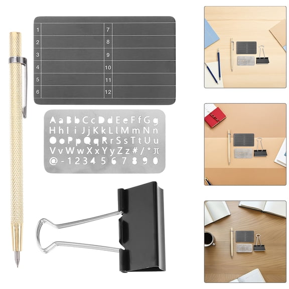 HONMEET 1Set Fireproof Stainless Steel Crypto Seed Storage Plate for Offline Hardware Wallet Backup