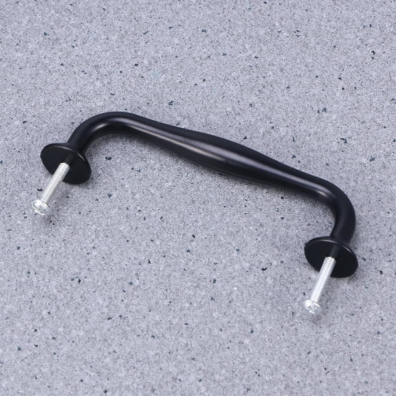 HONMEET Matte Black Solid Cabinet Handle with Screws for Drawer Pulls and Cupboard