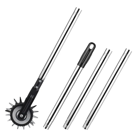 HONMEET 1Set Garden Manual Lawn Edger with Wheel Rotary Design for Effortless Lawn Edge Maintenance