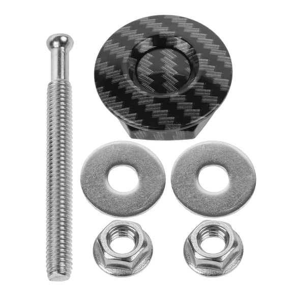 HONMEET 1Set Hood Pin Kit Black Strong Push Button Hood Latch Pins for Car Use