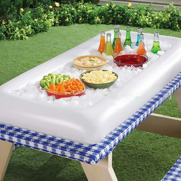 HONMEET Floating Ice Chilled Drink and Food Tray for Pool Parties Weddings and BBQs
