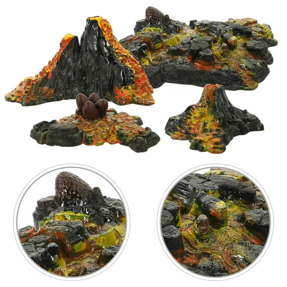 HONMEET Volcanic Eruption Decoration Simulation Volcano Models 1 Set
