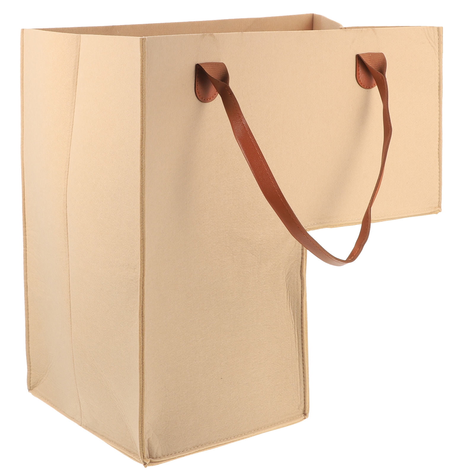 HONMEET 1Set Laundry Box L Shaped Felt And Pu Leather Foldable And For ...
