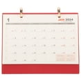 thumbnail image 1 of HONMEET Red Desktop Calendar with Manual Date Display, Stylish Home Office Desk Decor, Easy to Use and Practical, 1 of 8