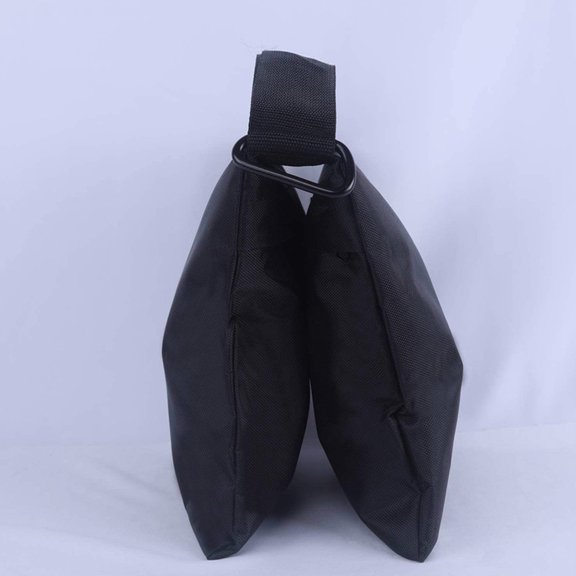 HONMEET 1Set Photography Weight Bag with Double Zipper and Carabiner for Outdoor Tripod Use