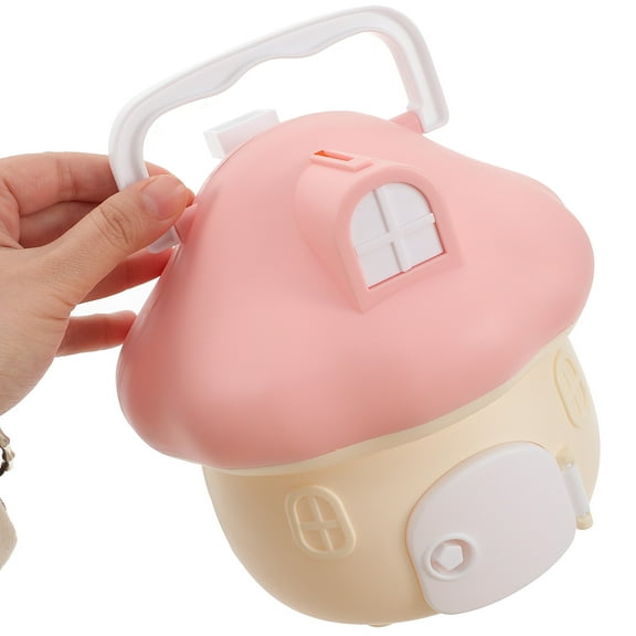 HONMEET Kids Plastic Savings Bank Jar, Money Box for Children, 7.1x7.1x7.1in, Fun and Educational Bank