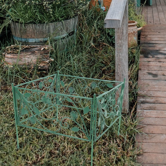 HONMEET Green Glass Fiber Rod Climbing Support for Grapevine Plants, Outdoor Flower Pot Plant Trellis Set