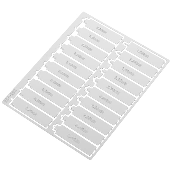 HONMEET 1Set Plastic Model Hole Punch Tool Plated Silver Metal Flat Bottom for Detailed Model Crafting