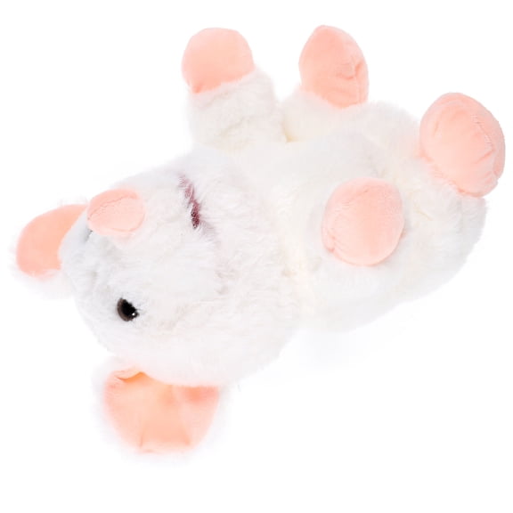 HONMEET White Rat Hand Puppet Plush Material Soft Toy for Kids and Adults 1 Set
