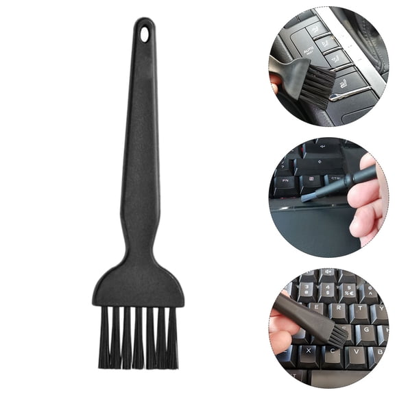 HONMEET Anti-Static Brush Kit, Black Plastic, for Computer, 6 Tools, Durable and Portable