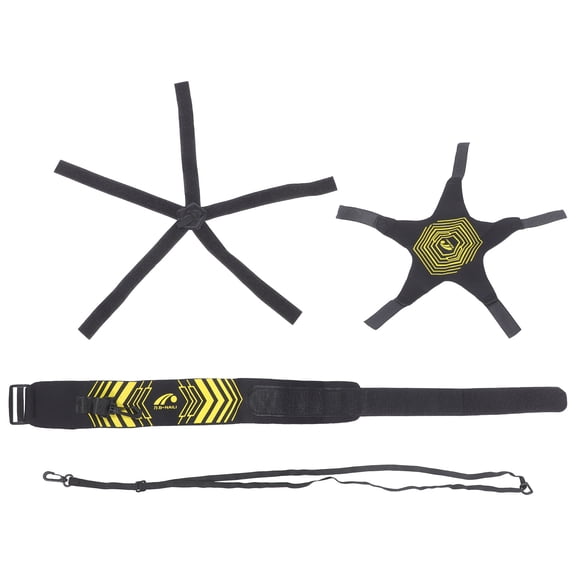 HONMEET Soccer Kick Trainer Portable Neoprene Training Aid Set for Kids and Adults Black