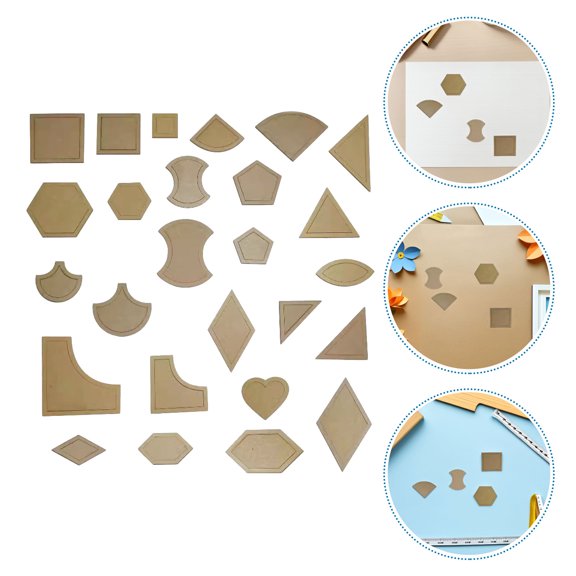 HONMEET Ergonomic Acrylic Quilting Sewing Template Set with Precise Cutting for Accurate Quilt Making