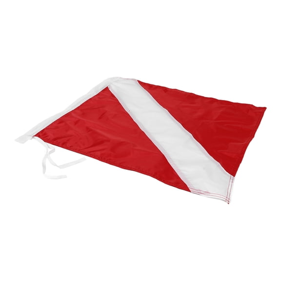 HONMEET Red Boating Safety Flag Outdoor Warning Flag Polyester High Visibility 1 Set for Water Sports