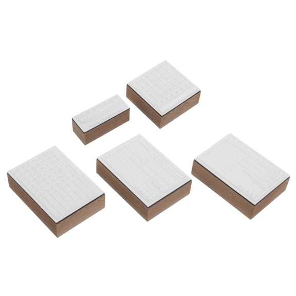 HONMEET 1Set Financial Tracker Stamps with Premium Rubber for Efficient Expense and Habit Tracking