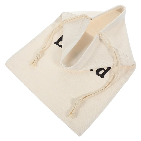 HONMEET 1Set Reusable Bread Storage Bags in Beige Linen for Keeping Bread Fresh